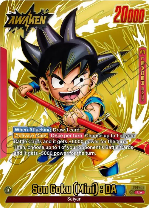 Son Goku (Mini) : DA (Gold) card art