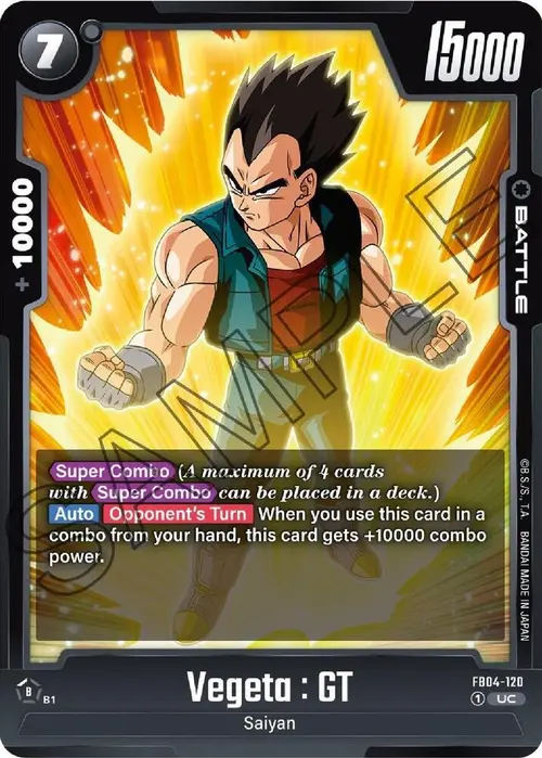 Vegeta : GT card art