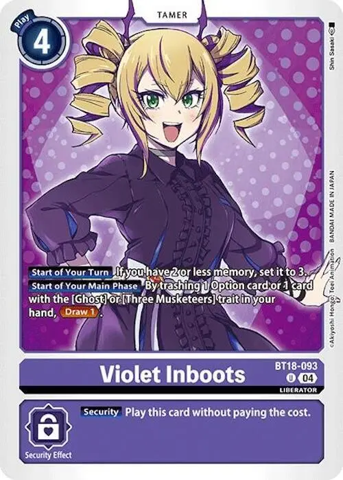 Violet Inboots - BT18-093 card art