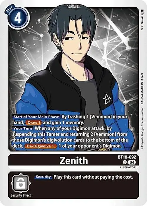Zenith card art