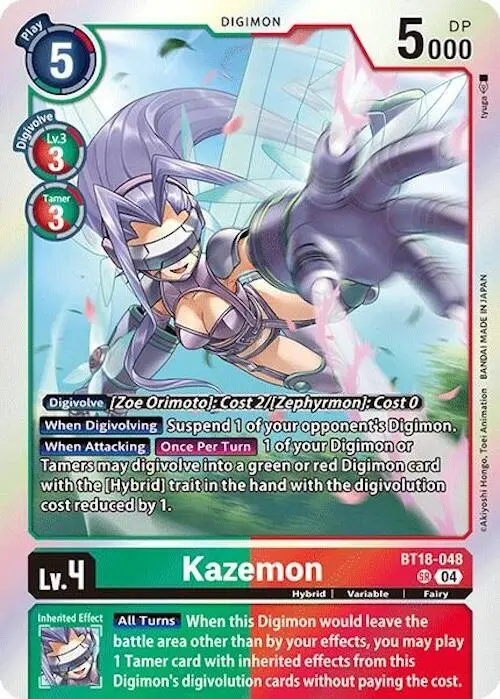 Kazemon card art