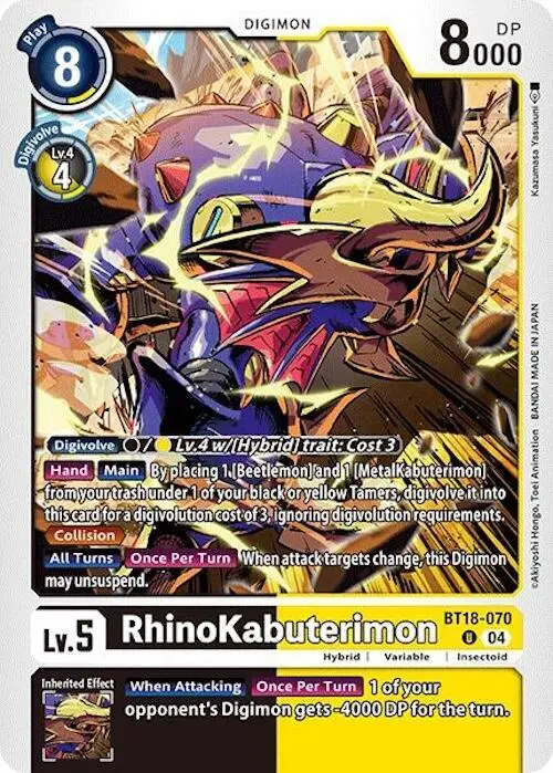 RhinoKabuterimon card art