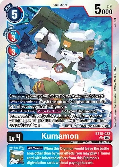 Kumamon card art