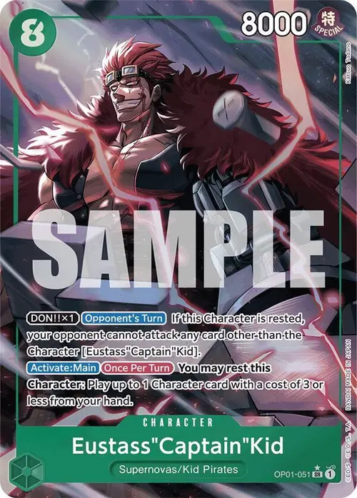 Eustass"Captain"Kid (OP01-051) (Alternate Art) card art