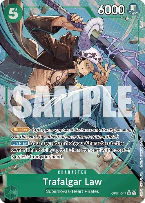 Trafalgar Law (OP01-047) (Alternate Art) card art