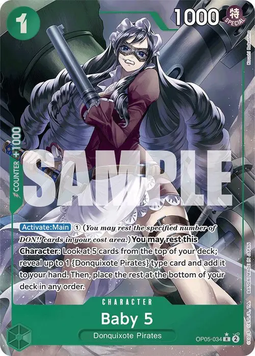 Baby 5 (OP05-034) (Full Art) card art