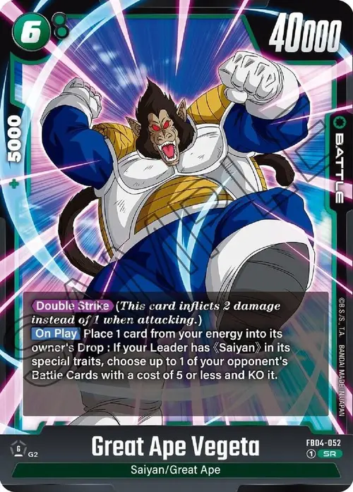 Great Ape Vegeta card art