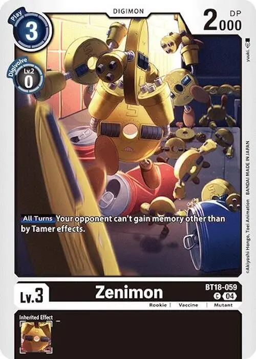 Zenimon card art