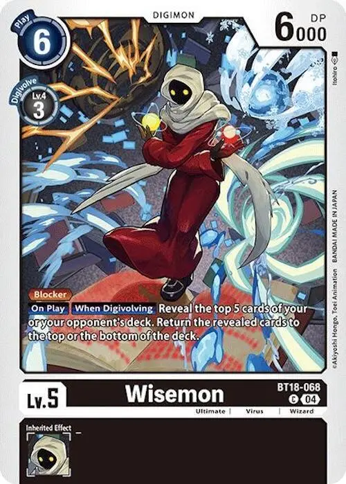 Wisemon card art
