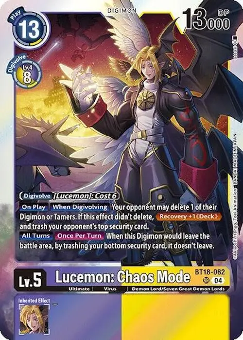 Lucemon: Chaos Mode card art