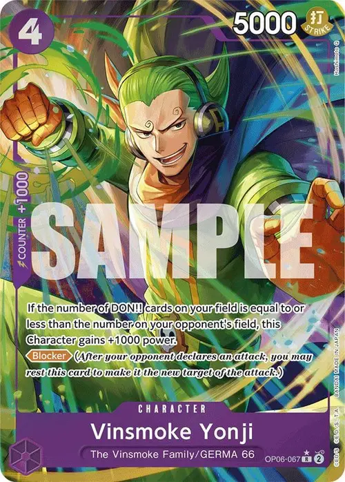 Vinsmoke Yonji (OP06-067) (Alternate Art) card art