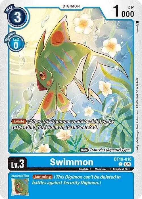 Swimmon card art