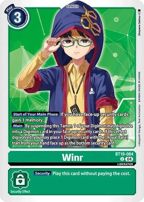 Winr card art