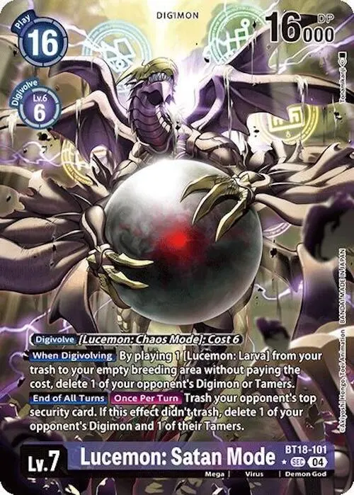 Lucemon: Satan Mode (Alternate Art) card art