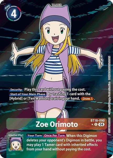 Zoe Orimoto (Release Special Booster 2.0: Box Promotion Pack) card art
