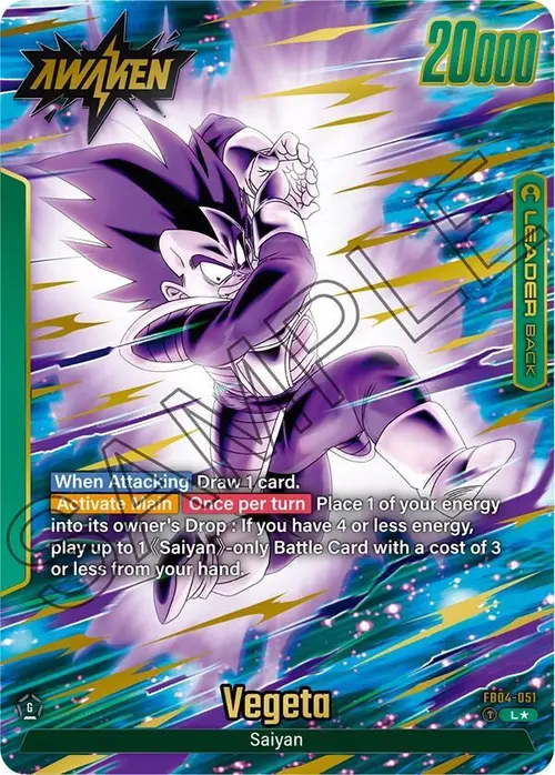 Vegeta (Alternate Art) card art