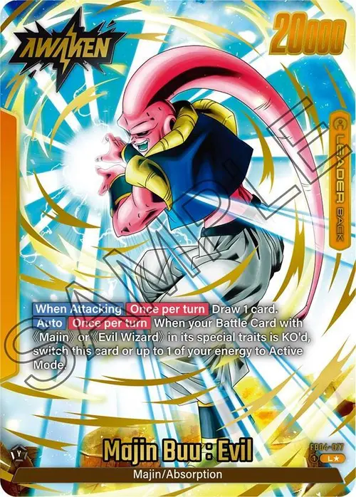 Majin Buu : Evil (Alternate Art) card art