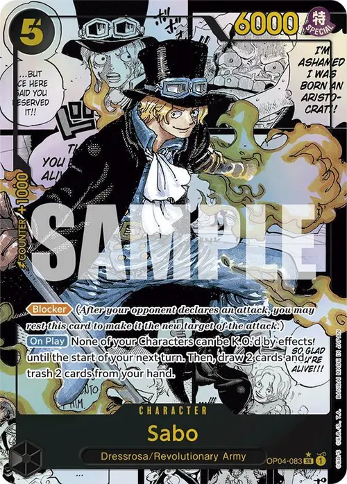 Sabo (OP04-083) (Manga) card art