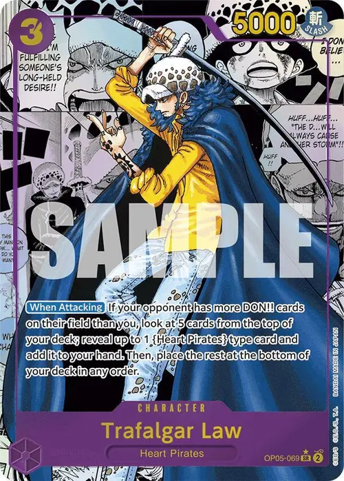 Trafalgar Law (OP05-069) (Manga) card art