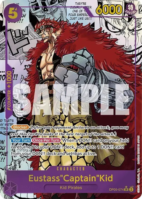 Eustass"Captain"Kid (OP05-074) (Manga) card art