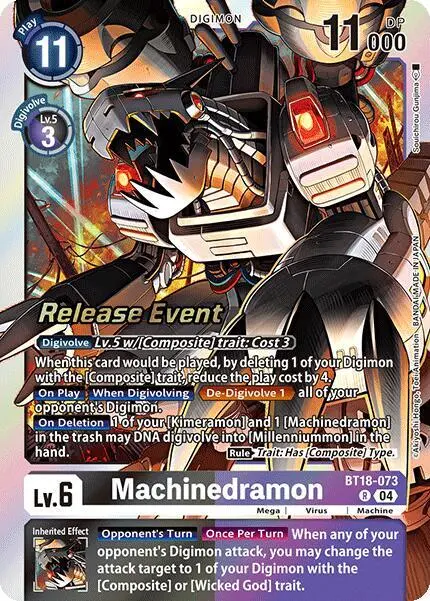 Machinedramon - BT18-073 card art