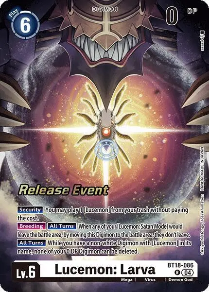 Lucemon: Larva card art