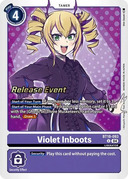 Violet Inboots - BT18-093 card art