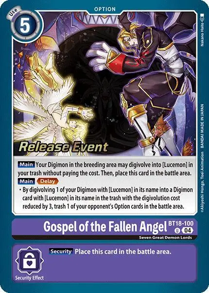 Gospel of the Fallen Angel card art