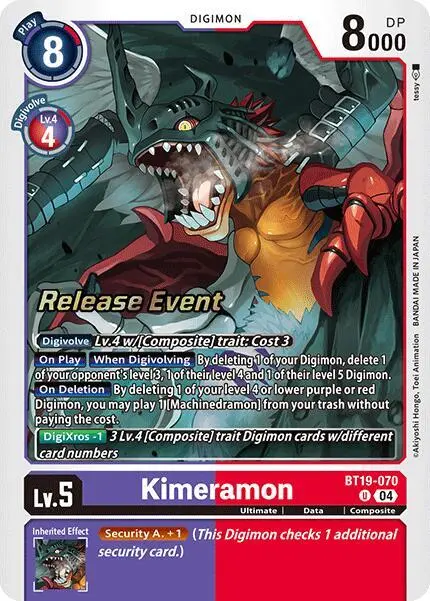 Kimeramon - BT19-070 card art