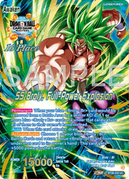 Broly // SS Broly, Full-Power Explosion (Top 16) card art
