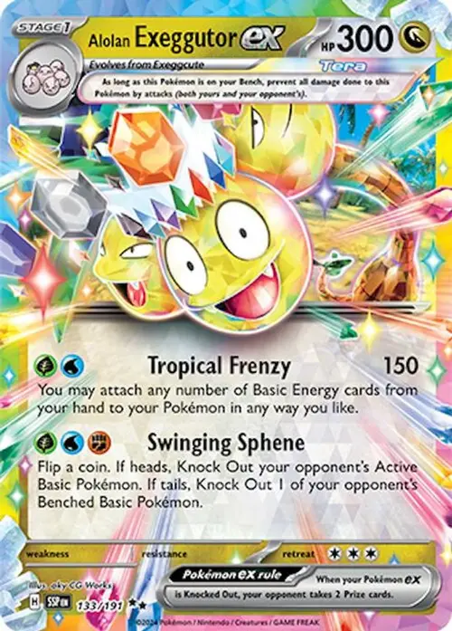 Alolan Exeggutor ex - 133/191 card art