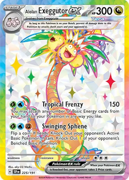 Alolan Exeggutor ex - 225/191 card art