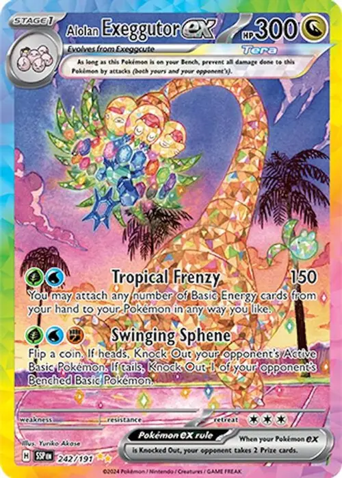 Alolan Exeggutor ex - 242/191 card art