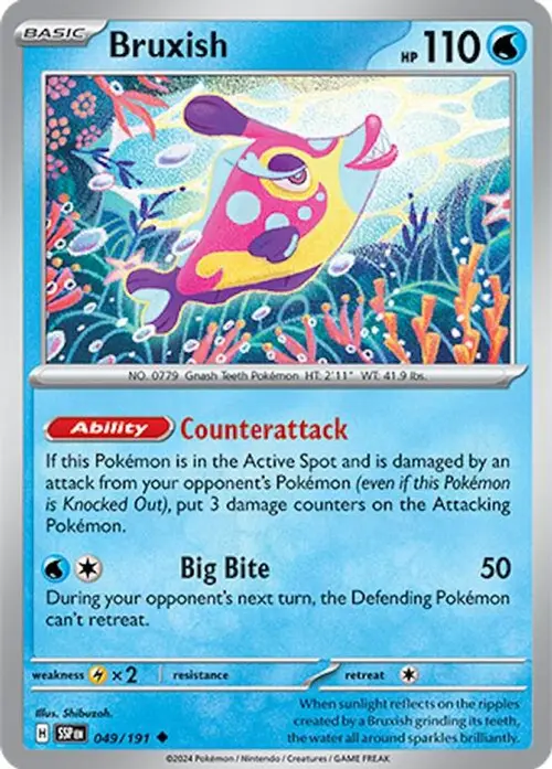 Bruxish - 049/191 card art