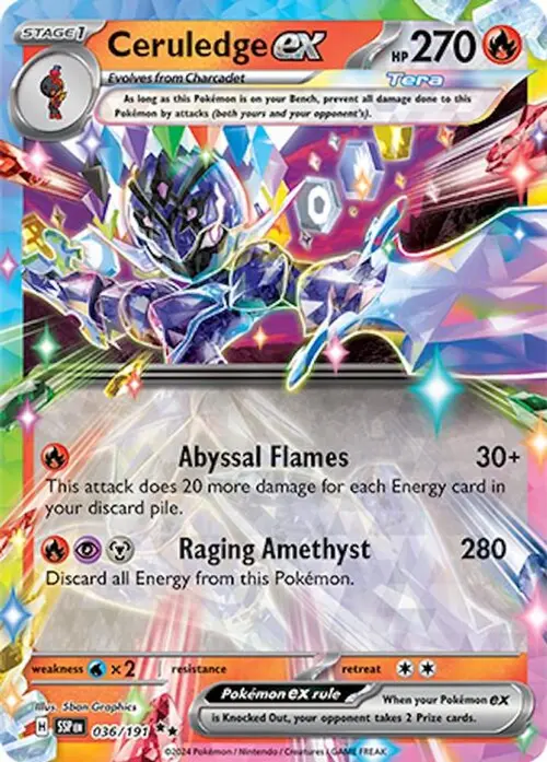 Ceruledge ex card art
