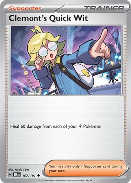 Clemont's Quick Wit - 167/191 card art