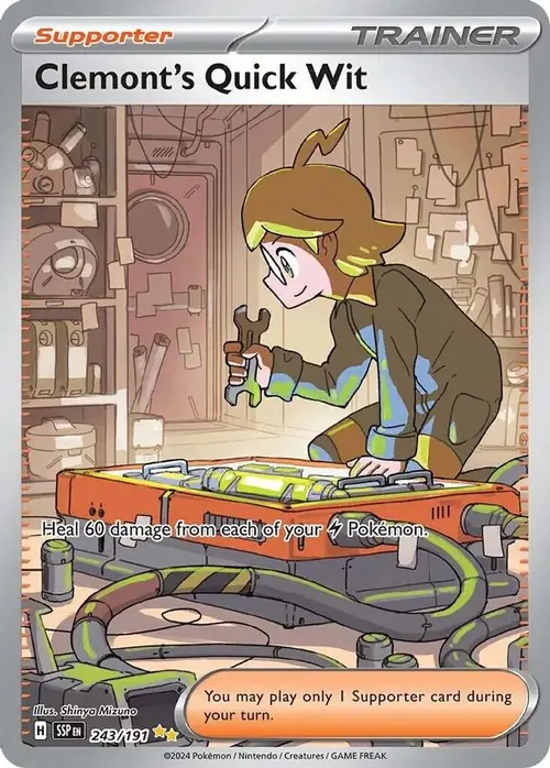Clemont's Quick Wit - 243/191 card art