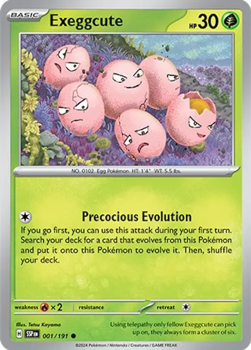 Exeggcute - 001/191 card art