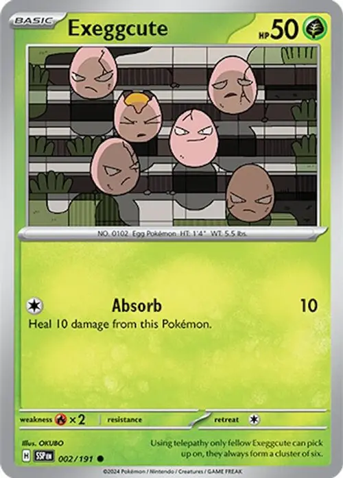 Exeggcute - 002/191 card art