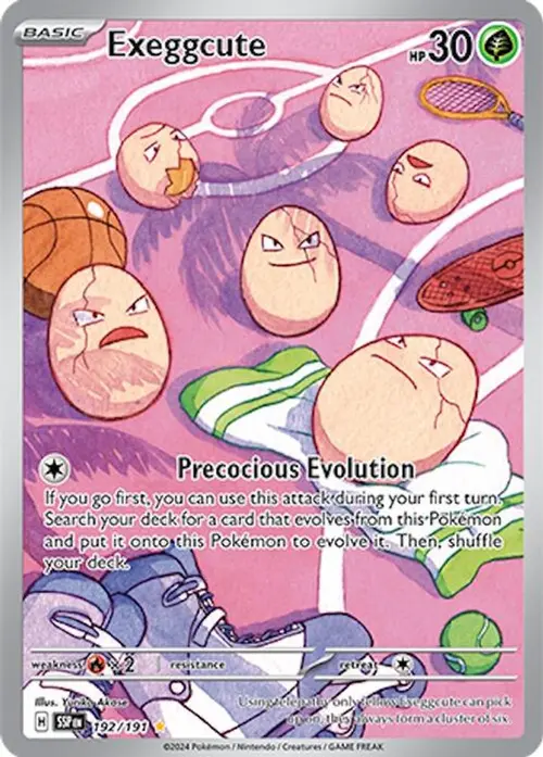 Exeggcute - 192/191 card art