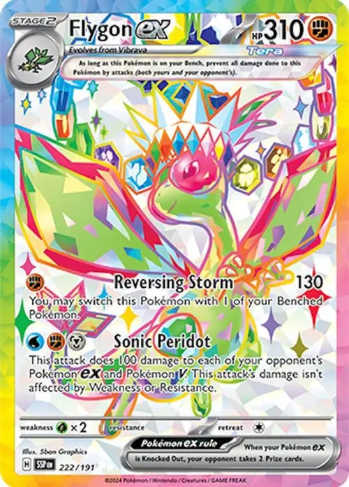 Flygon ex - 222/191 card art