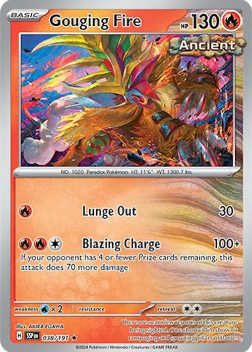 Gouging Fire card art