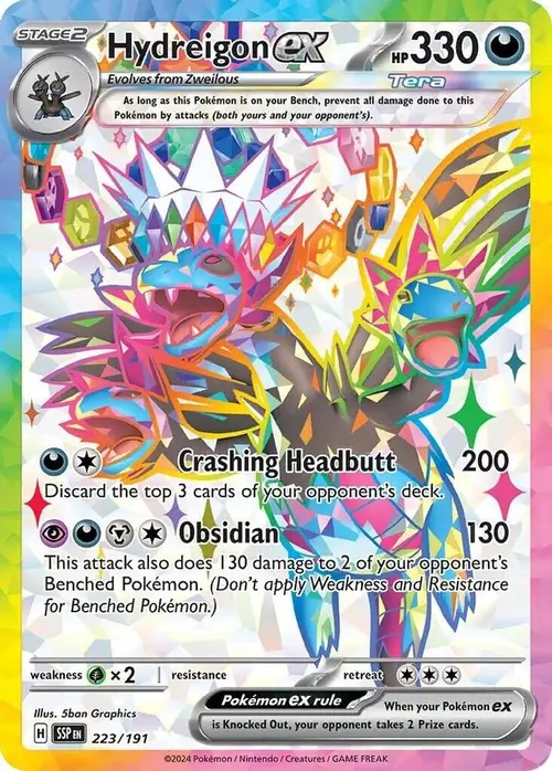 Hydreigon ex - 223/191 card art