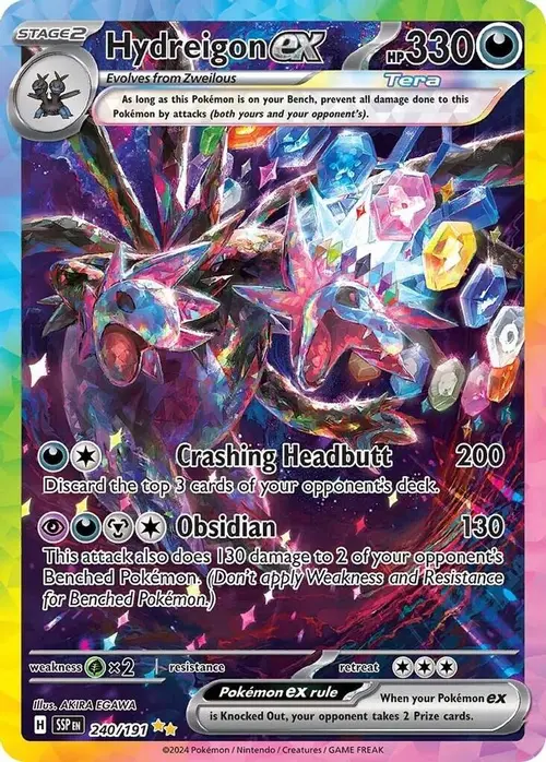 Hydreigon ex - 240/191 card art
