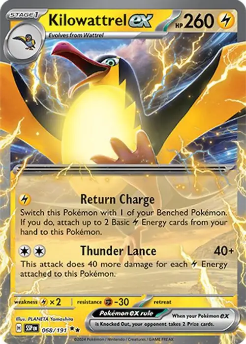 Kilowattrel ex card art
