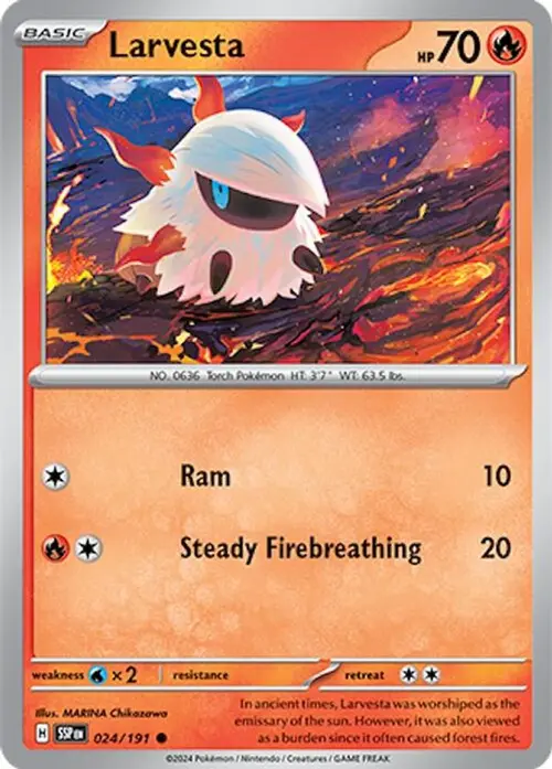 Larvesta - 024/191 card art