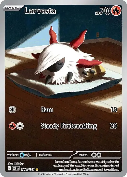 Larvesta - 196/191 card art