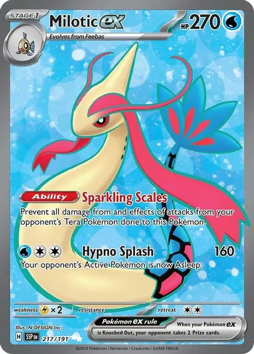 Milotic ex - 217/191 card art