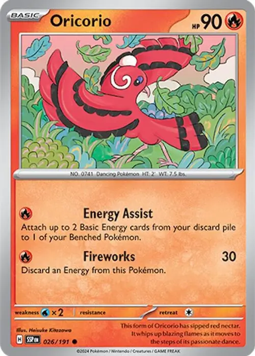 Oricorio - 026/191 card art