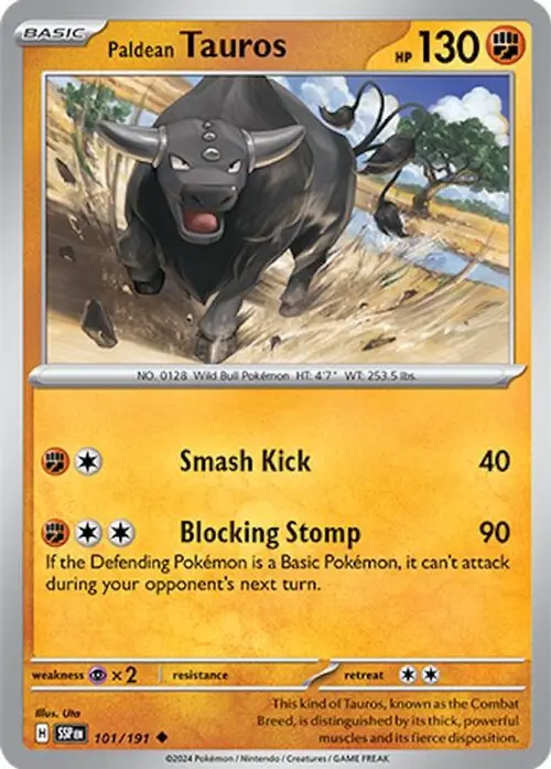 Paldean Tauros - 101/191 card art